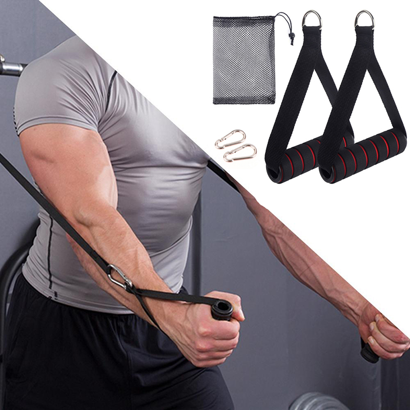 Yoga Fitness Resistance Band - Alça de Metal Resistente para Máquina